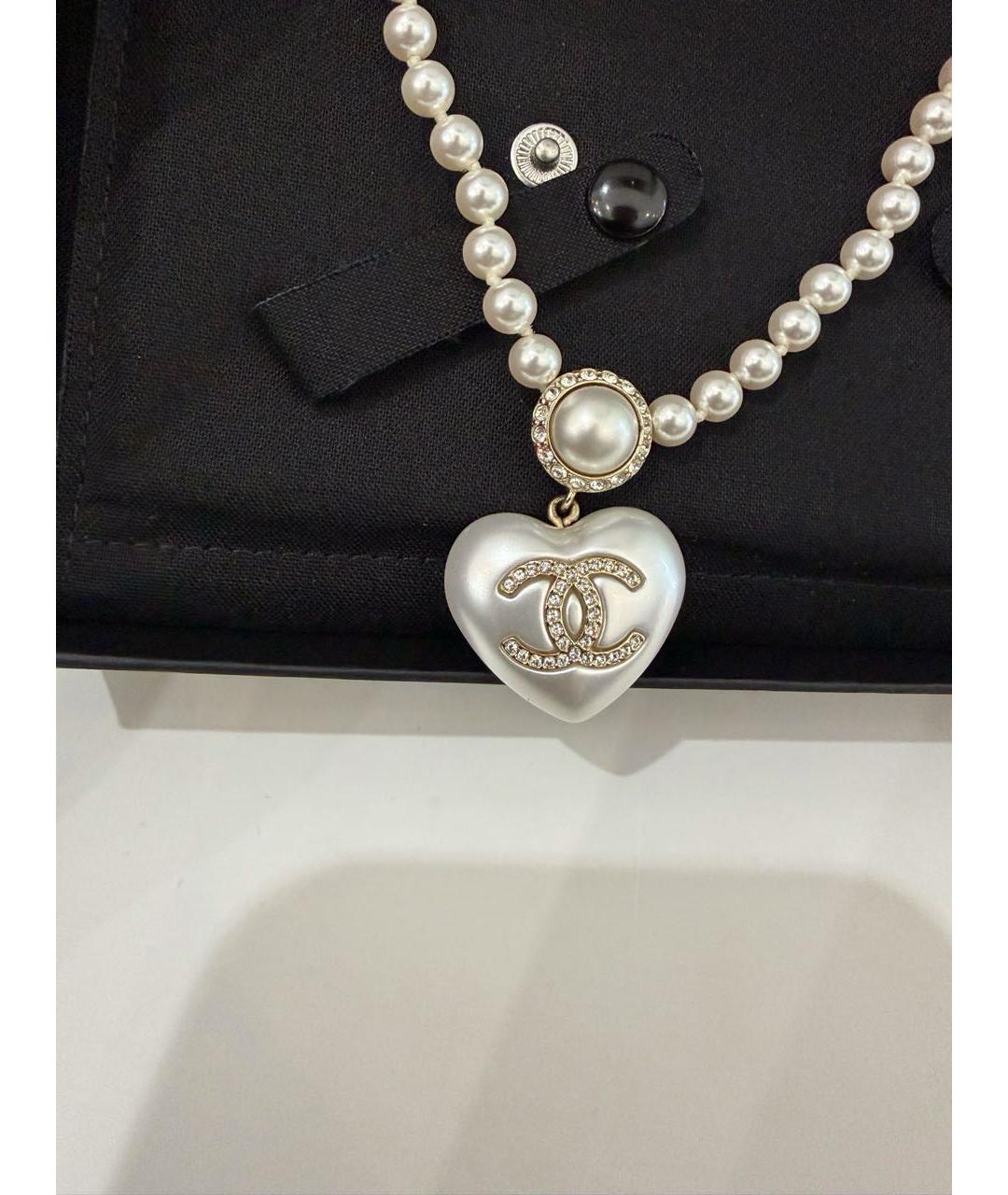 CHANEL Бежевый чокер, фото 8