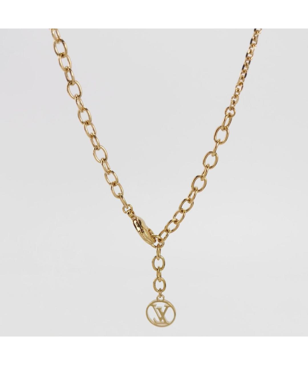 LOUIS VUITTON Золотое металлическое колье, фото 4