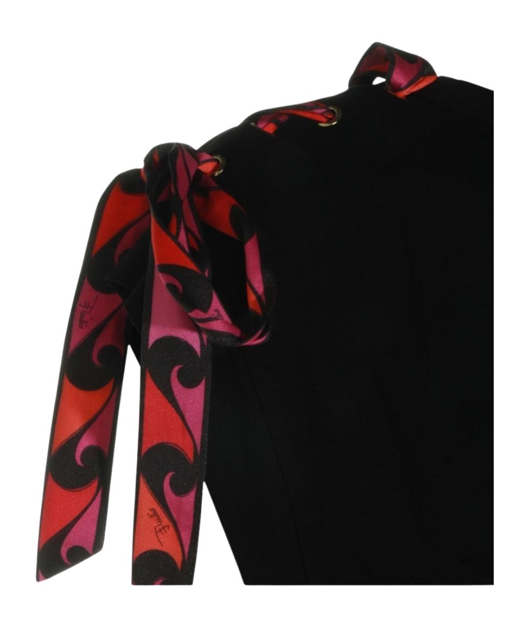 EMILIO PUCCI Черная вискозная футболка, фото 2