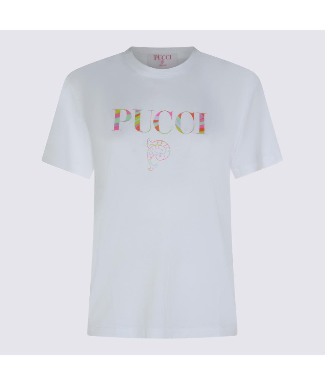 EMILIO PUCCI Белая хлопковая футболка, фото 5