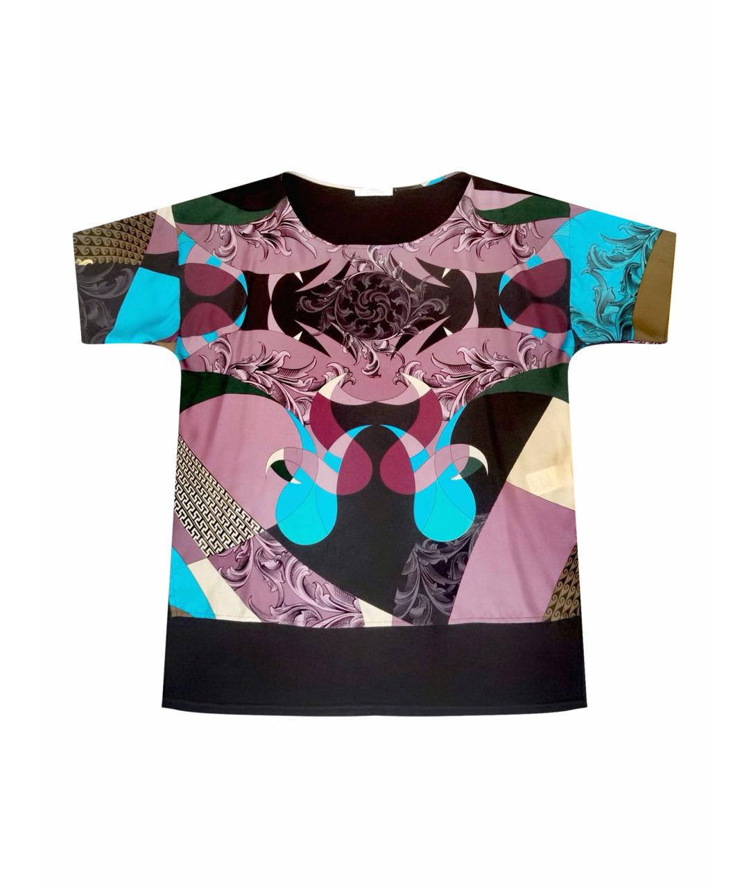 VERSACE COLLECTION Черная шелковая блузы, фото 1