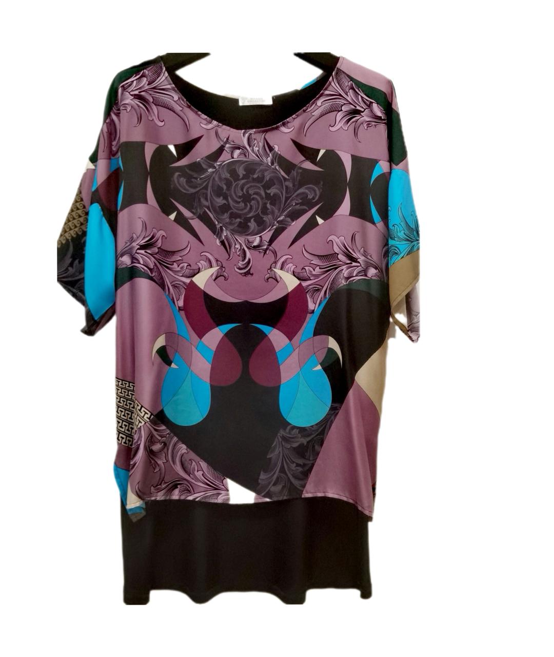 VERSACE COLLECTION Черная шелковая блузы, фото 10