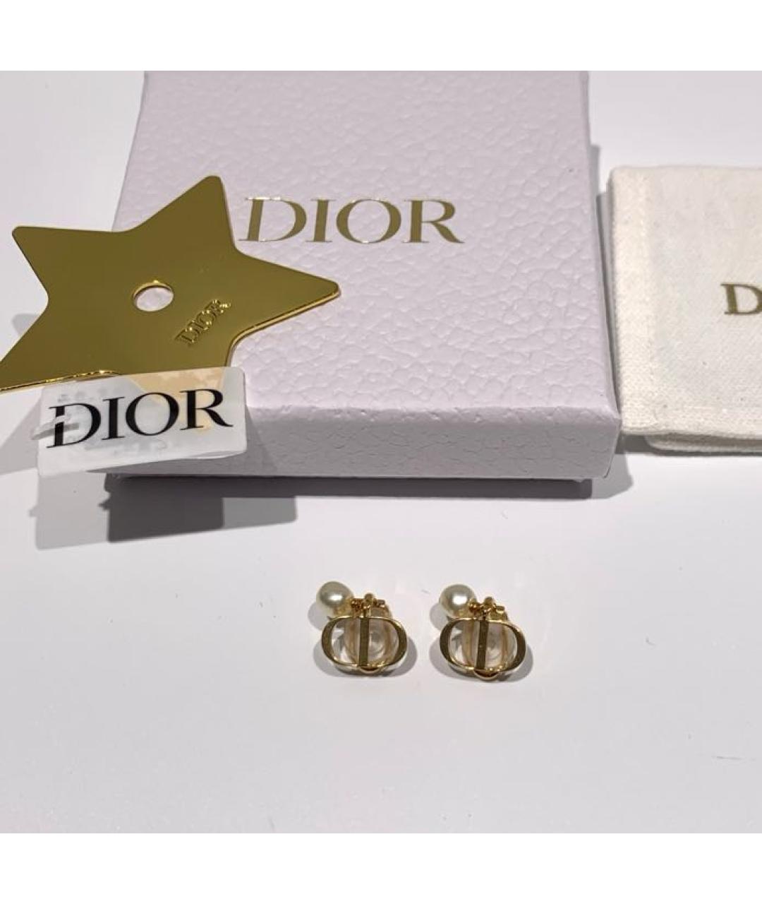 CHRISTIAN DIOR Золотые серьги, фото 3