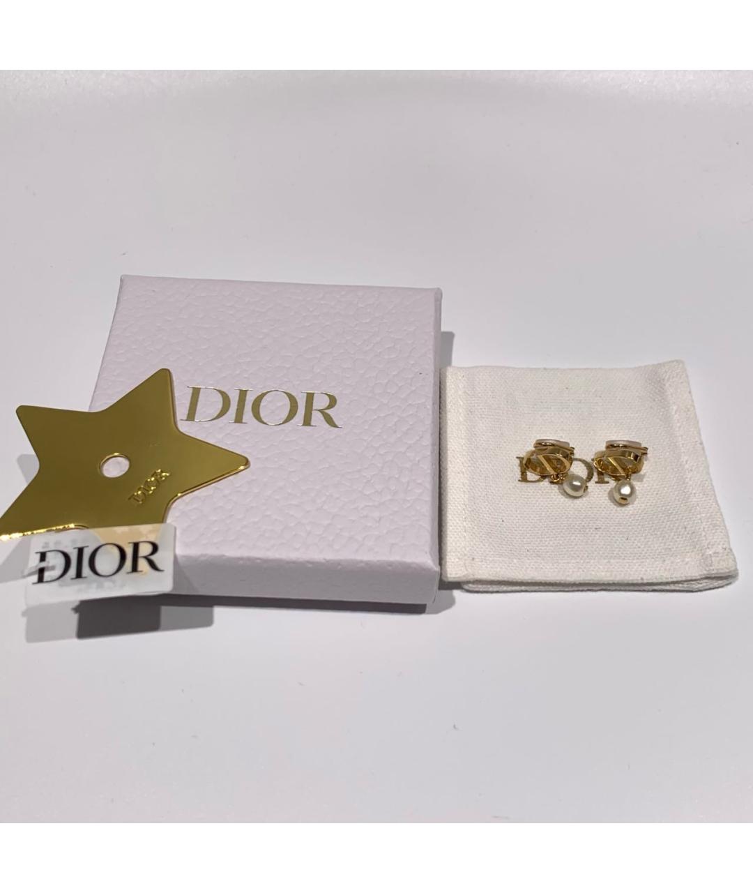 CHRISTIAN DIOR Золотые серьги, фото 2
