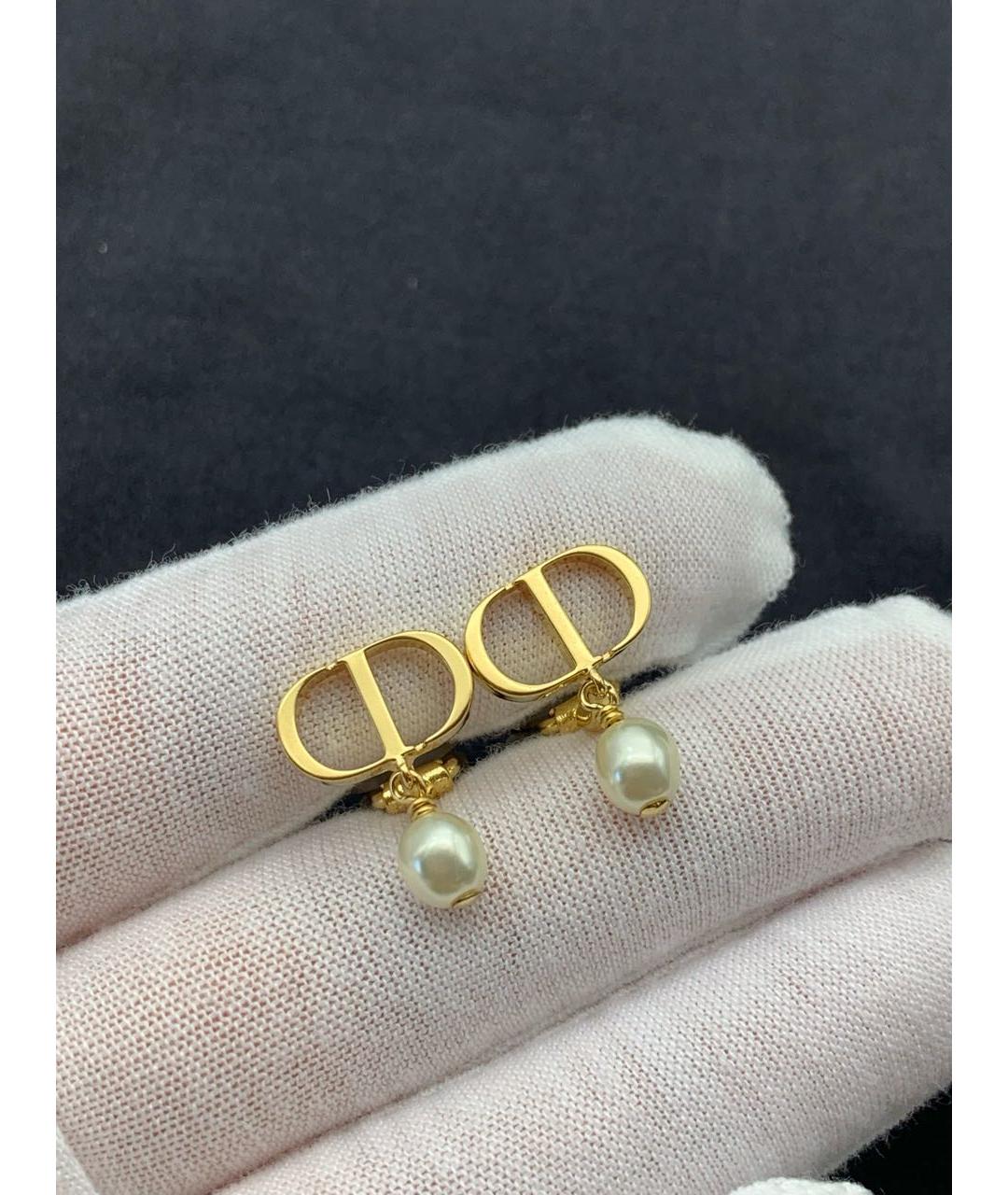 CHRISTIAN DIOR Золотые серьги, фото 4
