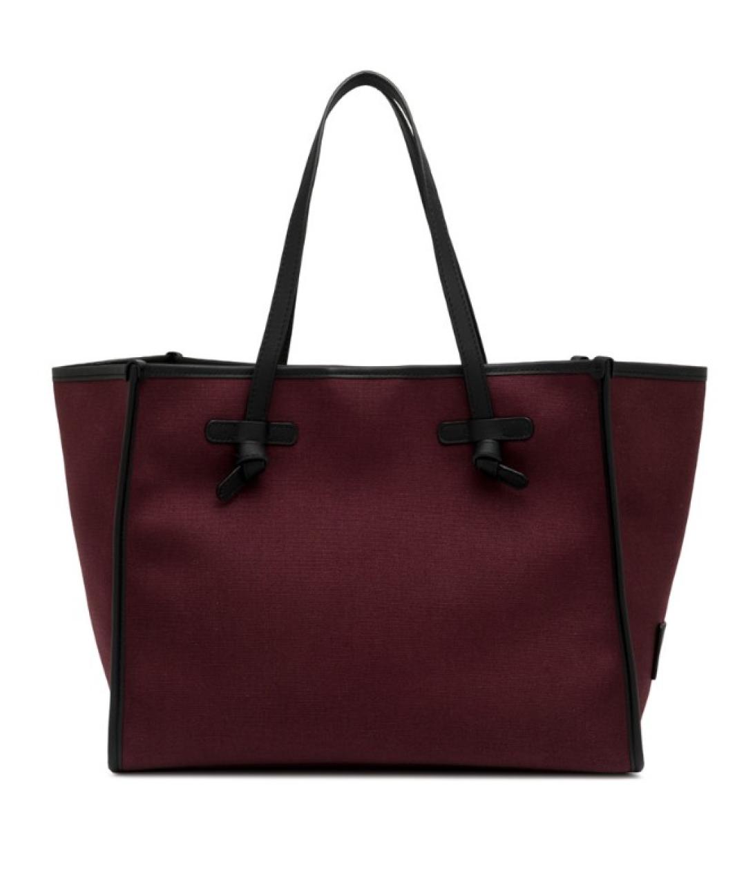 Gianni Chiarini Бордовая тканевая сумка тоут, фото 3
