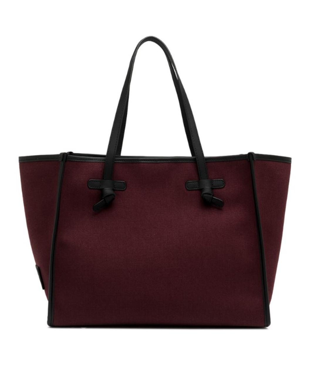 Gianni Chiarini Бордовая тканевая сумка тоут, фото 1