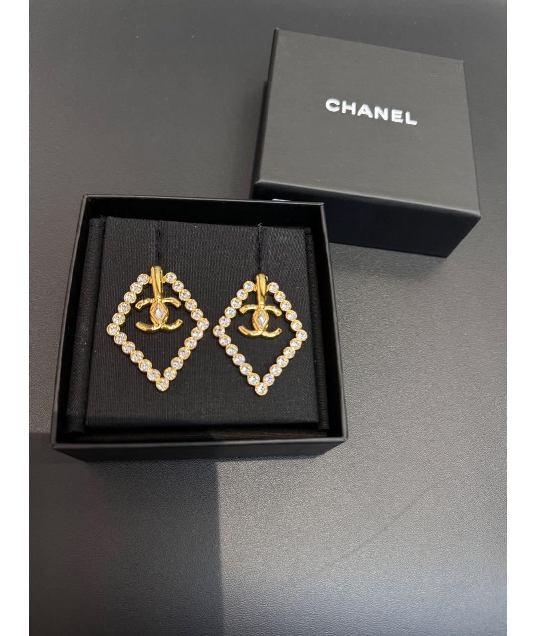 CHANEL Золотые серьги, фото 4