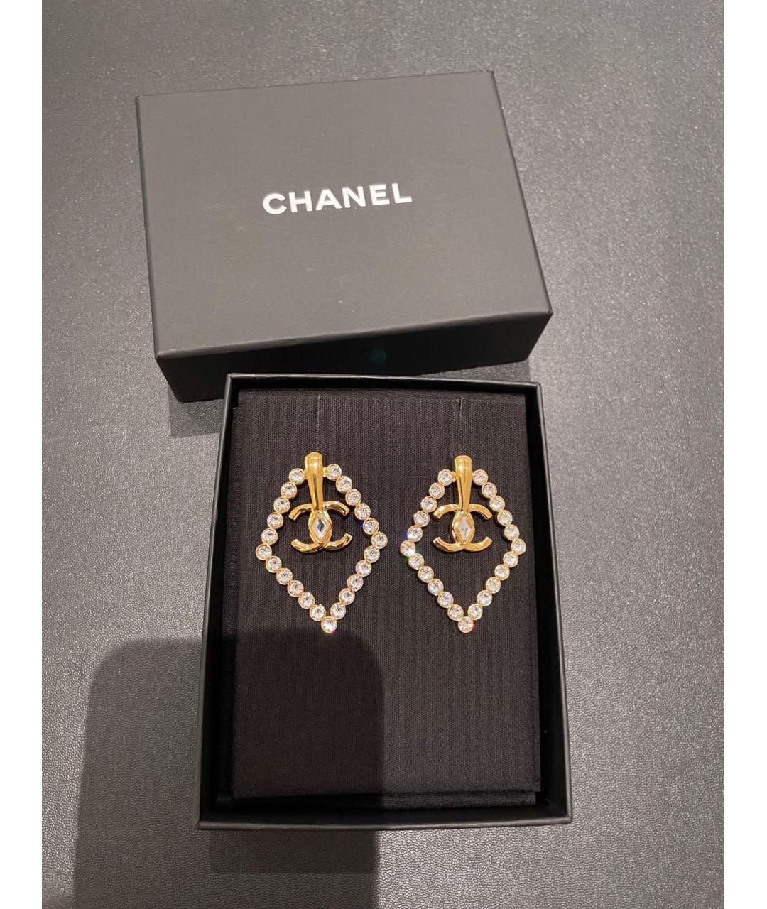 CHANEL Золотые серьги, фото 6