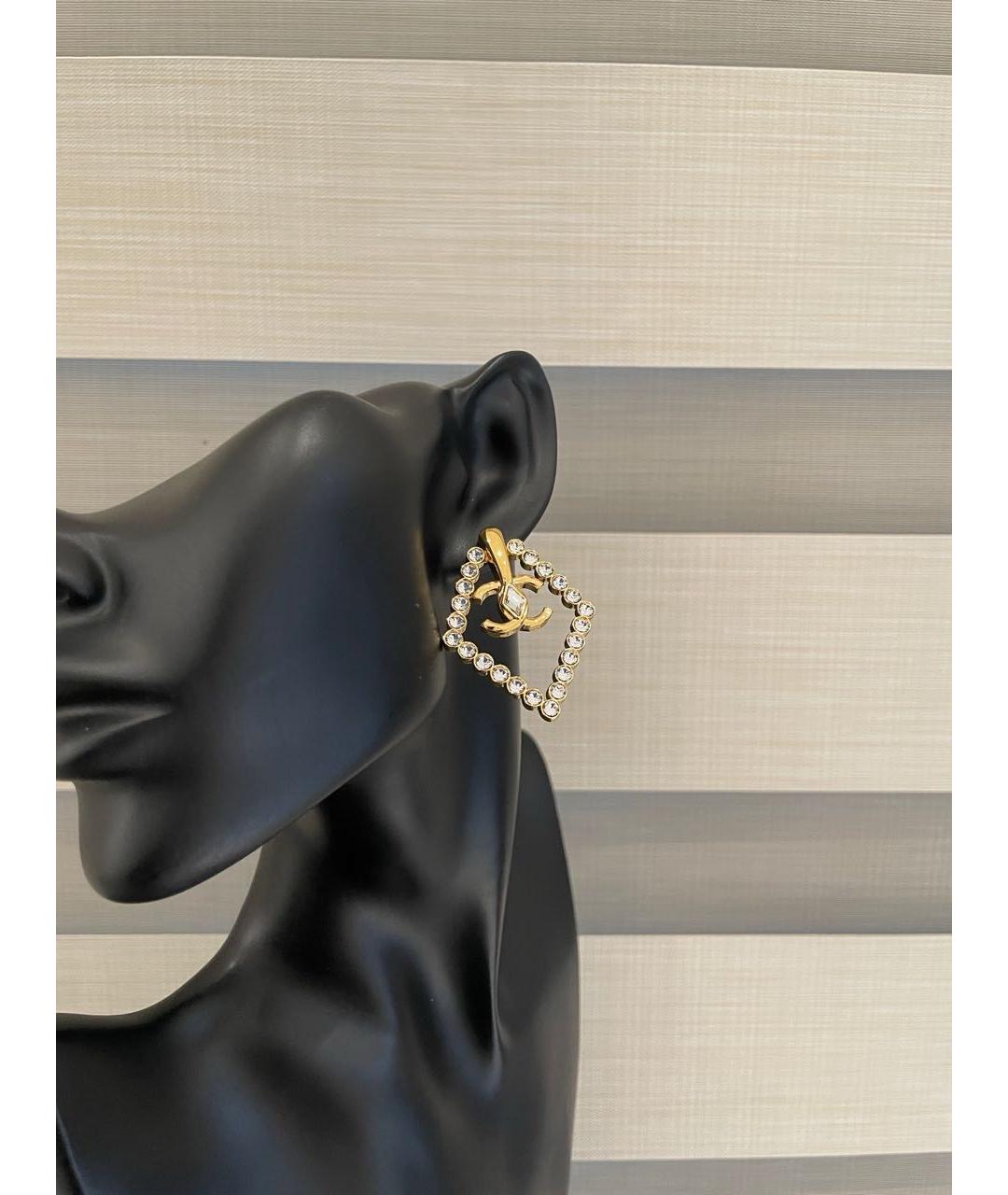 CHANEL Золотые серьги, фото 3
