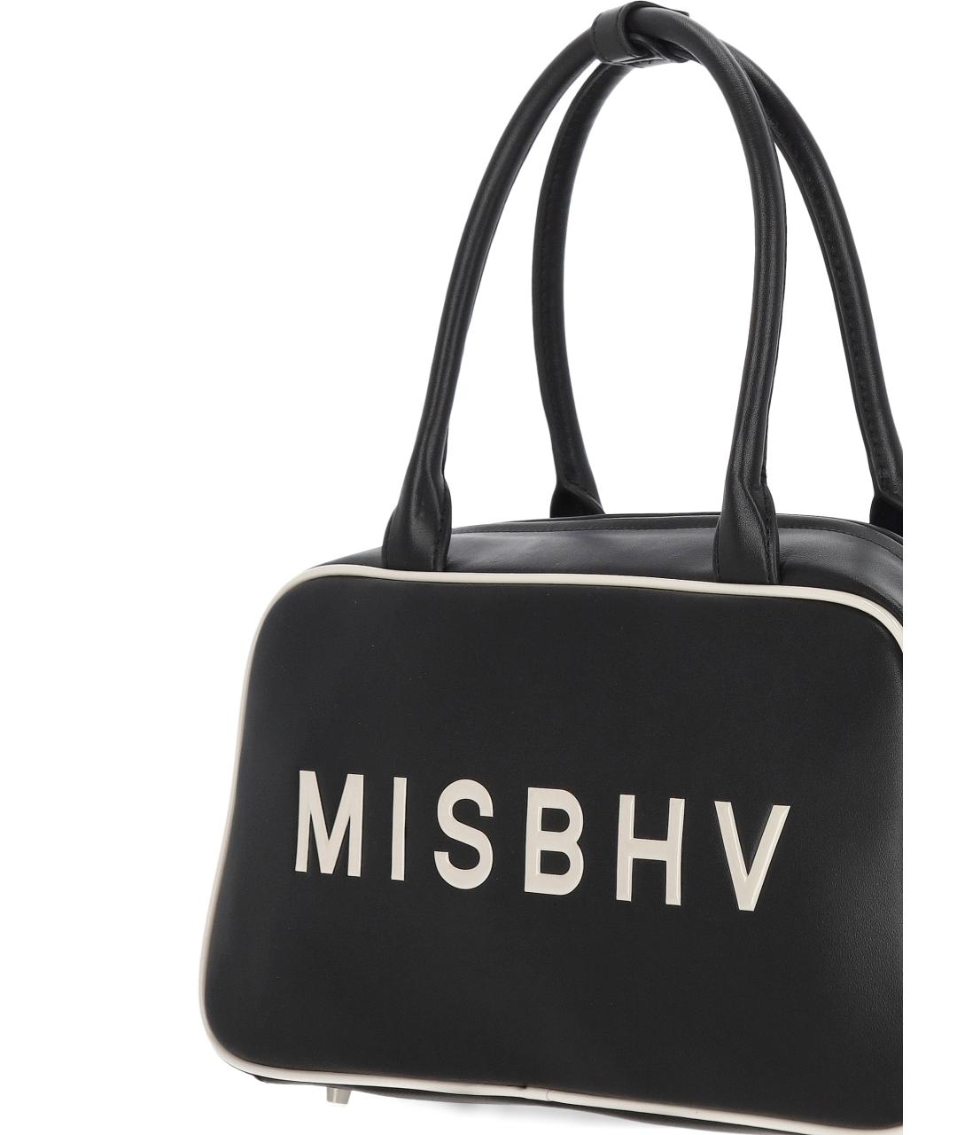 MISBHV Черная кожаная сумка тоут, фото 4