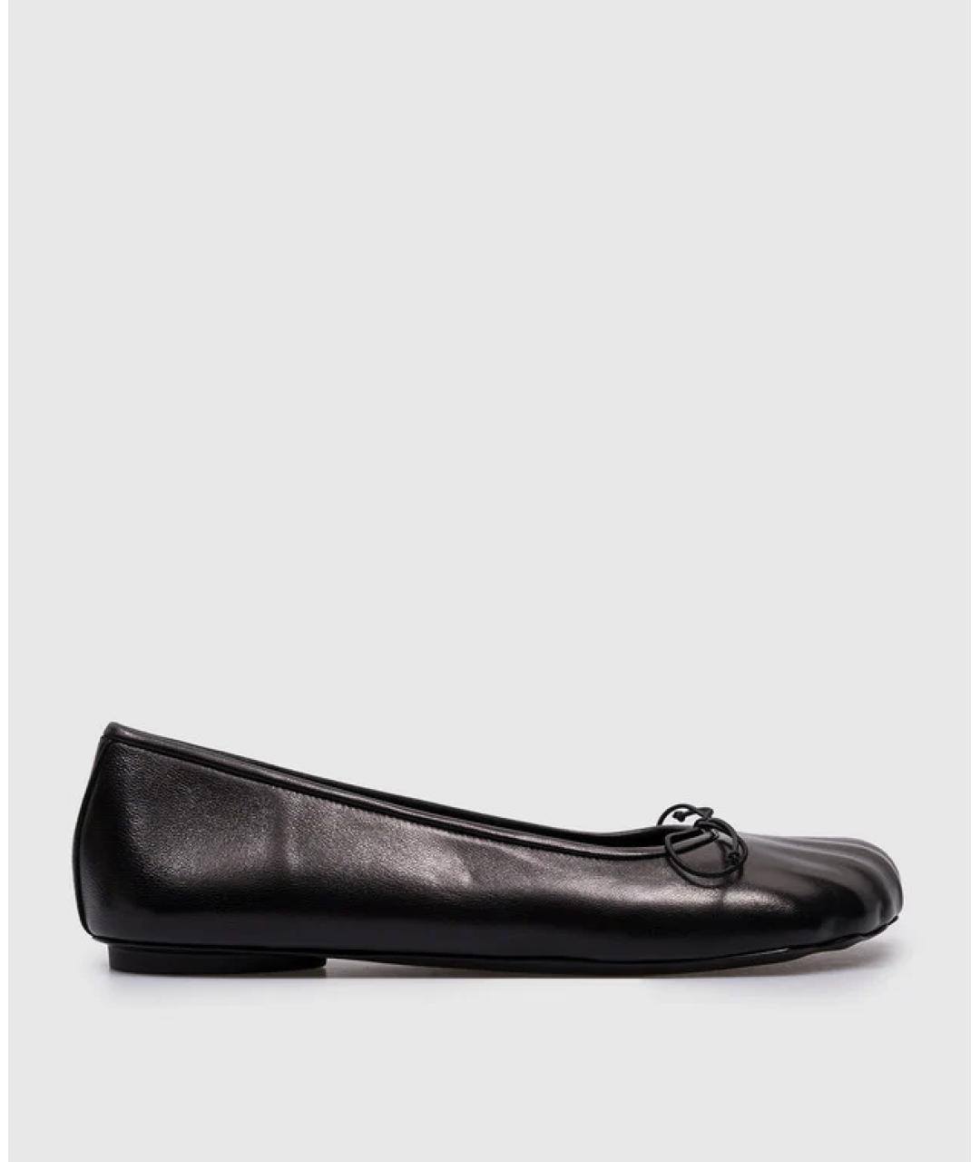 BALENCIAGA Черные кожаные балетки, фото 5