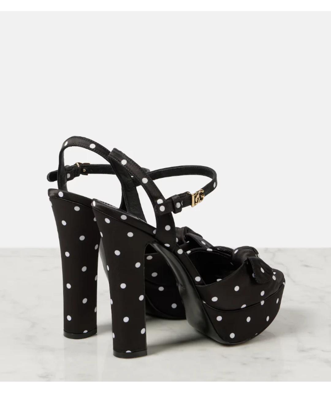 DOLCE&GABBANA Черные босоножки, фото 3