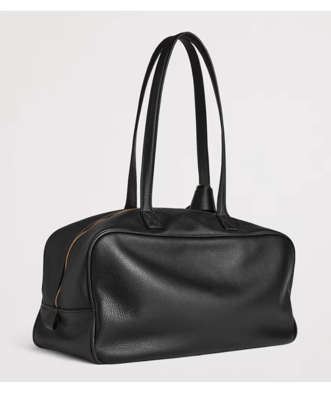 BALENCIAGA Черная кожаная сумка через плечо, фото 2