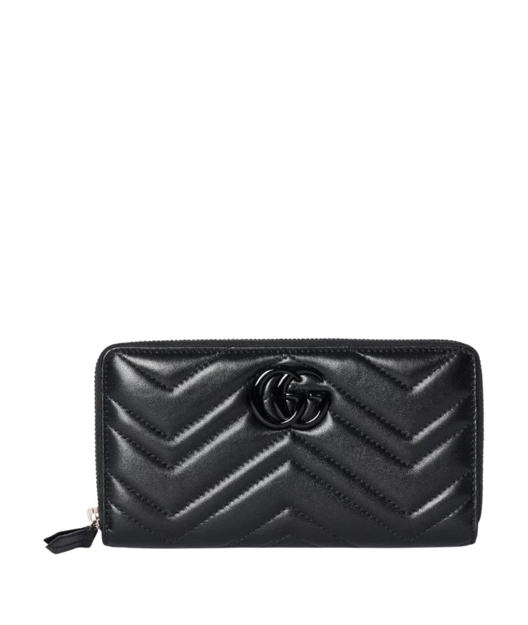 GUCCI Черный кожаный кошелек, фото 1
