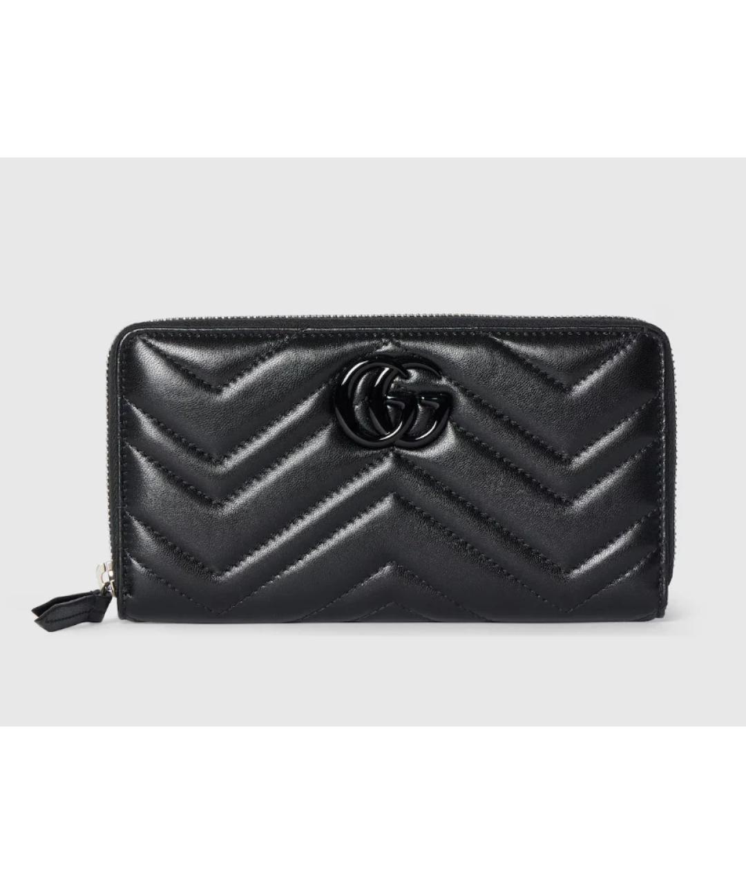 GUCCI Черный кожаный кошелек, фото 4