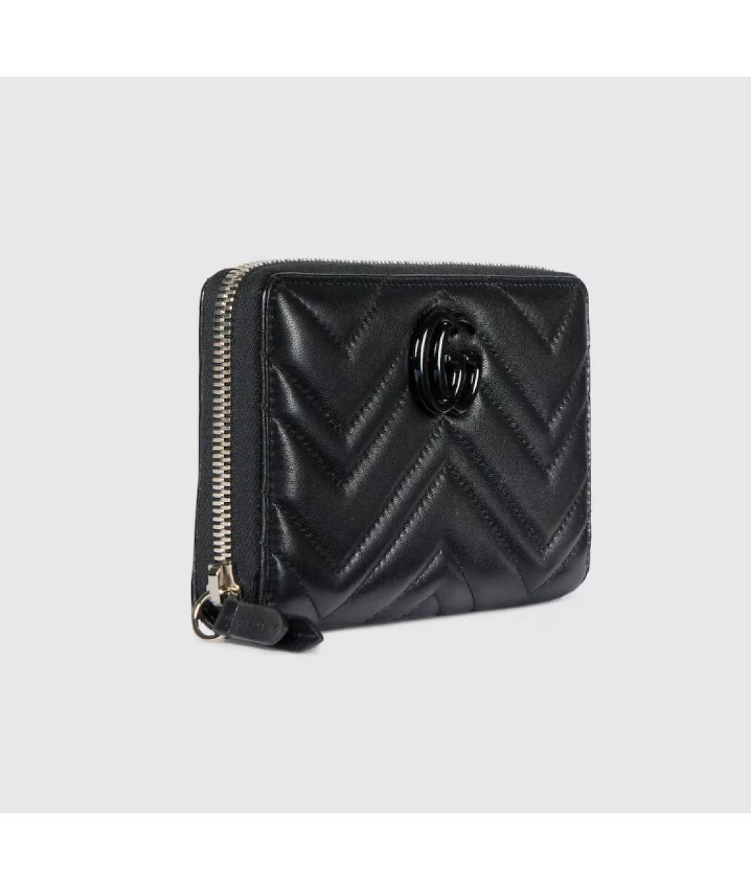 GUCCI Черный кожаный кошелек, фото 3