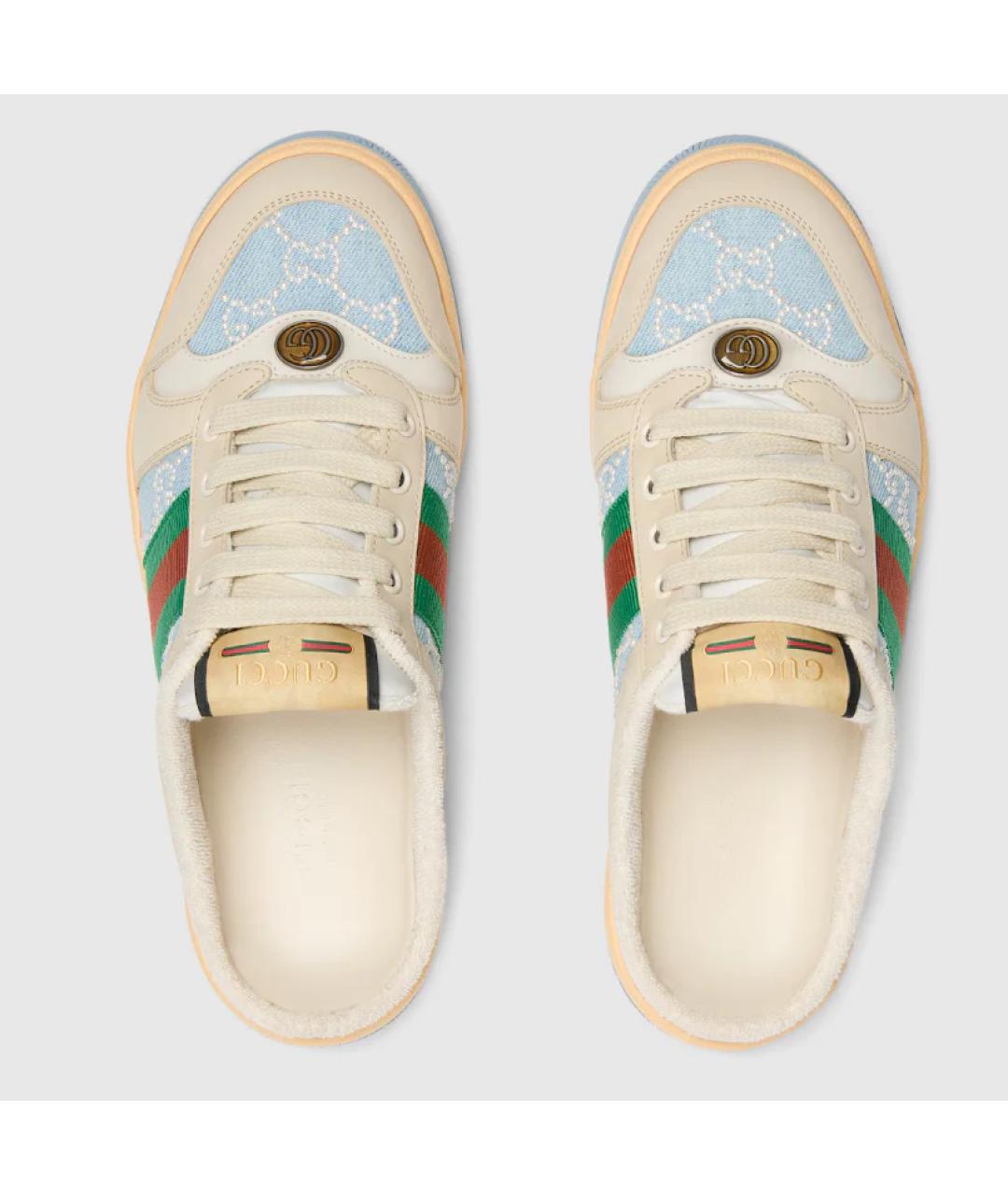 GUCCI Бежевые сабо, фото 2