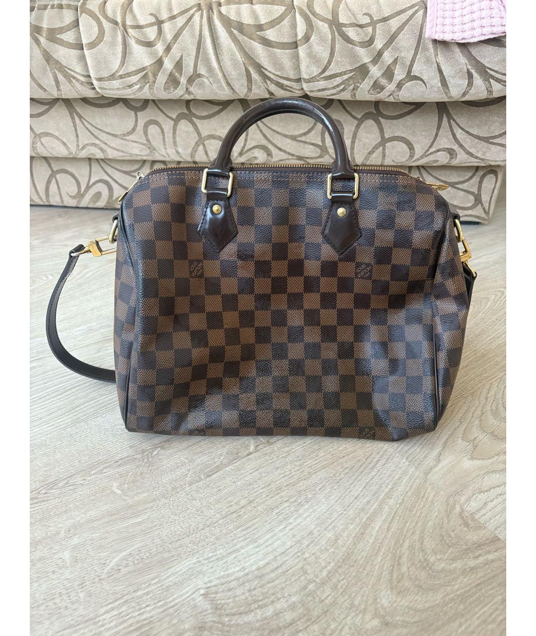 LOUIS VUITTON Коричневая сумка тоут, фото 9