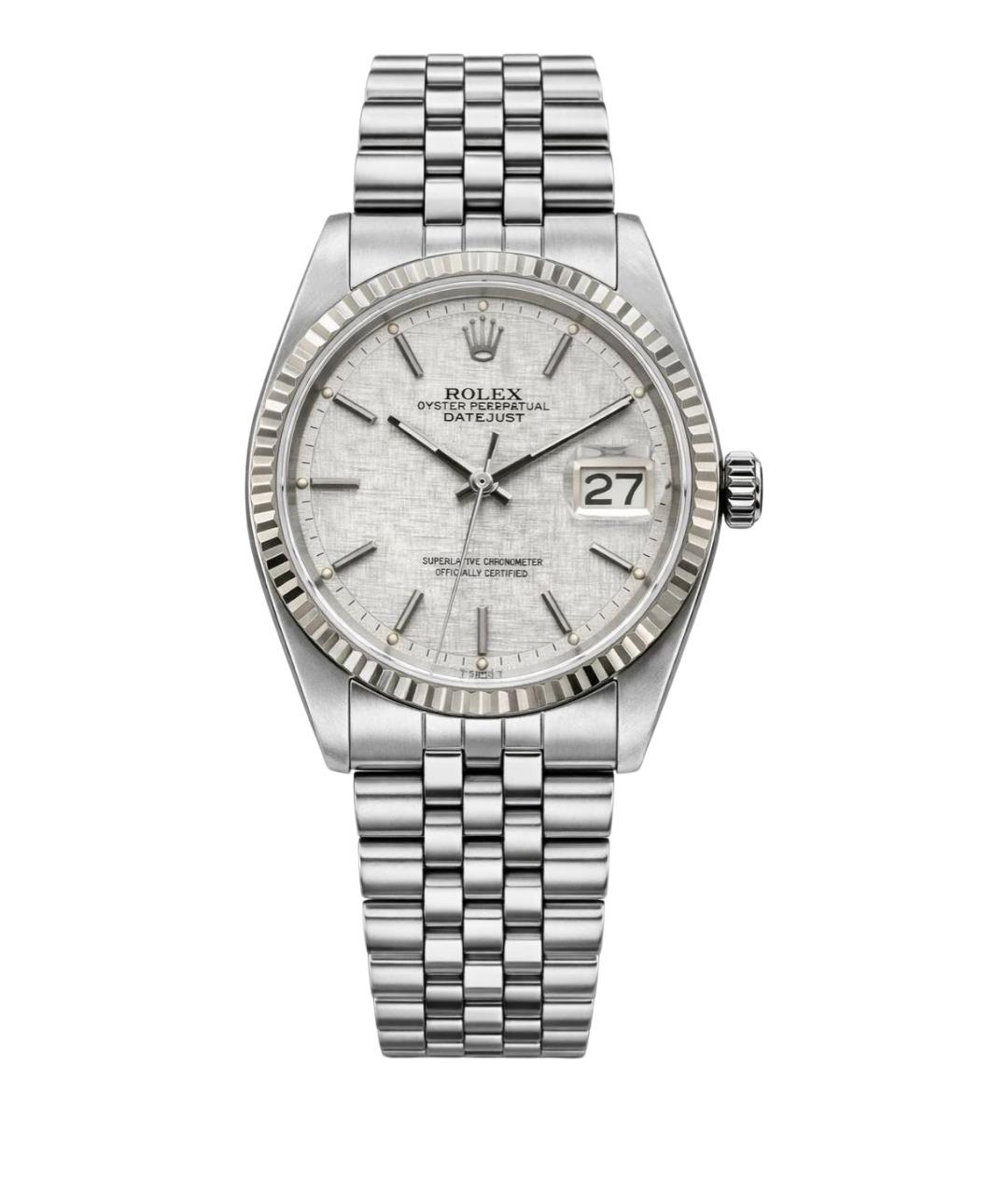 ROLEX Серебряные металлические часы, фото 1