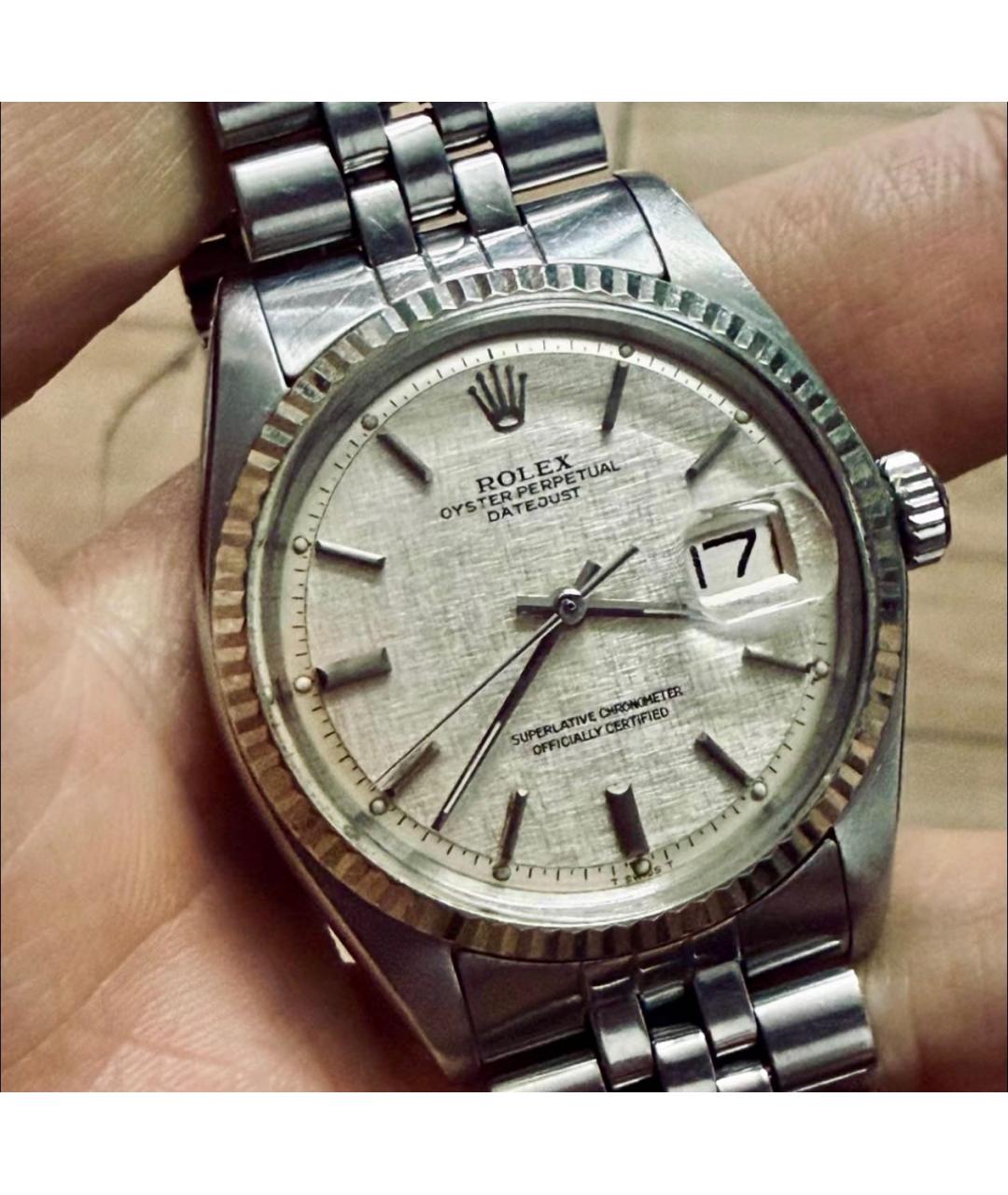 ROLEX Серебряные металлические часы, фото 8