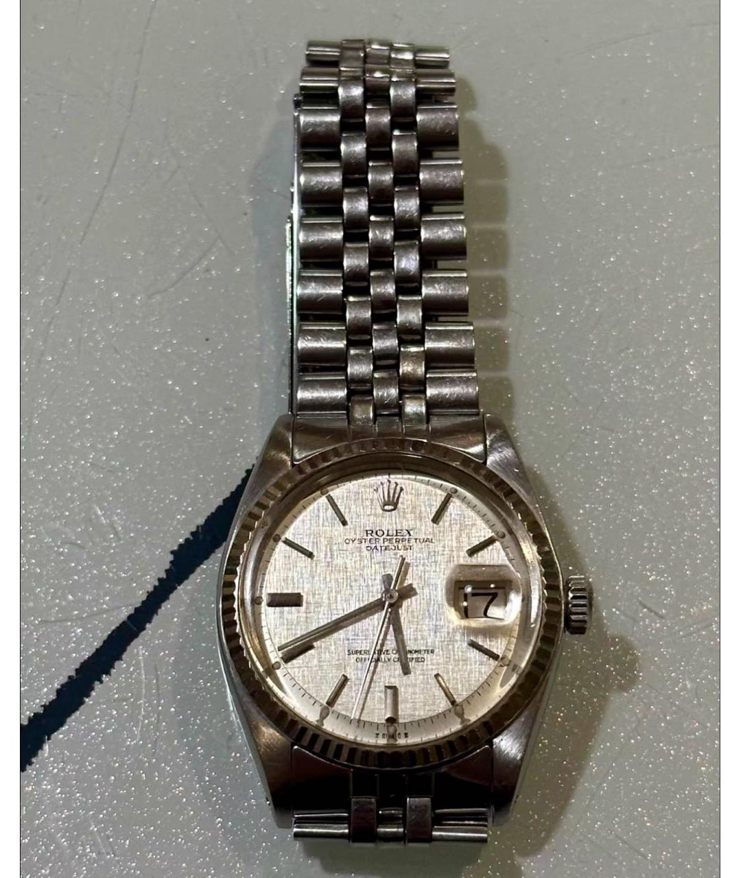ROLEX Серебряные металлические часы, фото 6