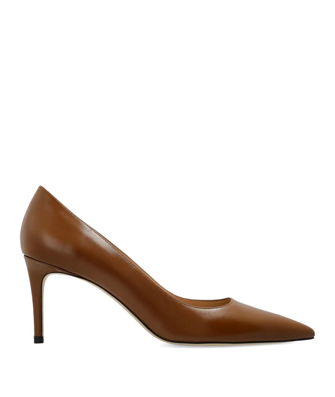 STUART WEITZMAN Коричневые кожаные туфли, фото 1