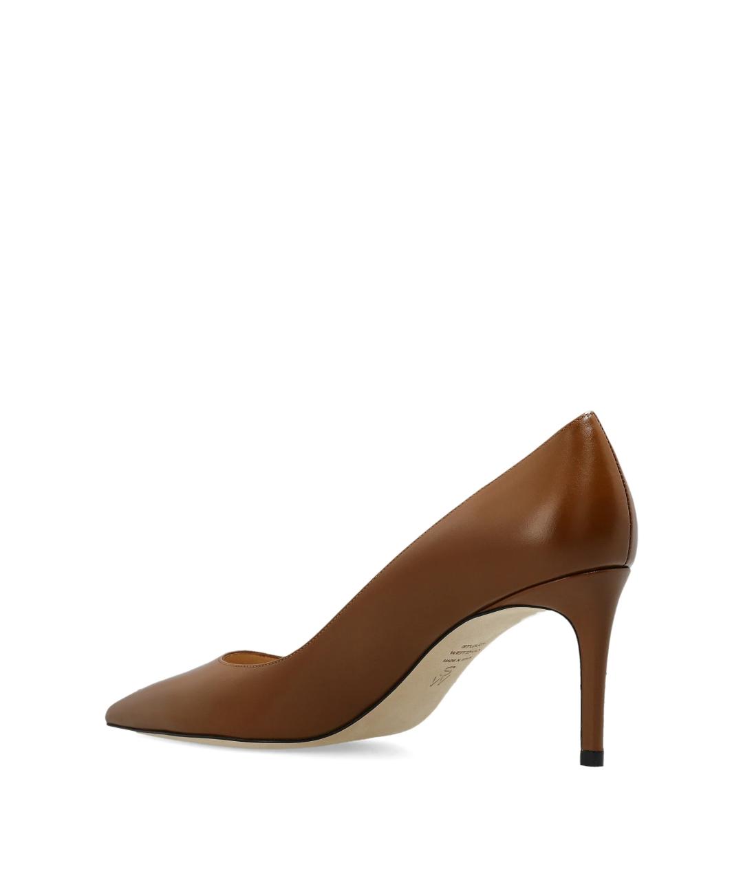 STUART WEITZMAN Коричневые кожаные туфли, фото 3