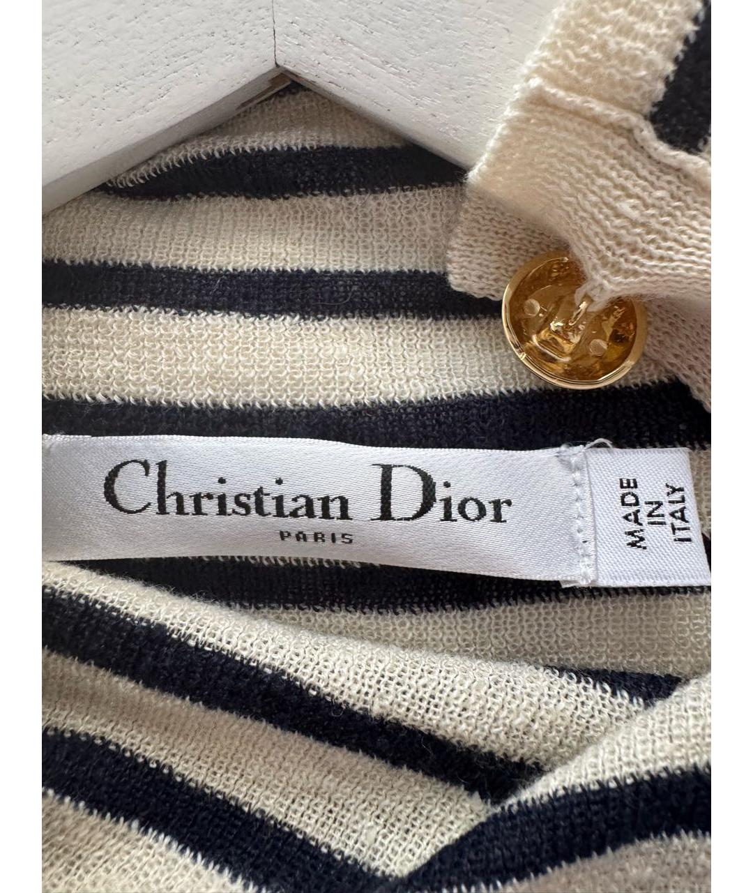 CHRISTIAN DIOR Мульти льняная футболка, фото 4