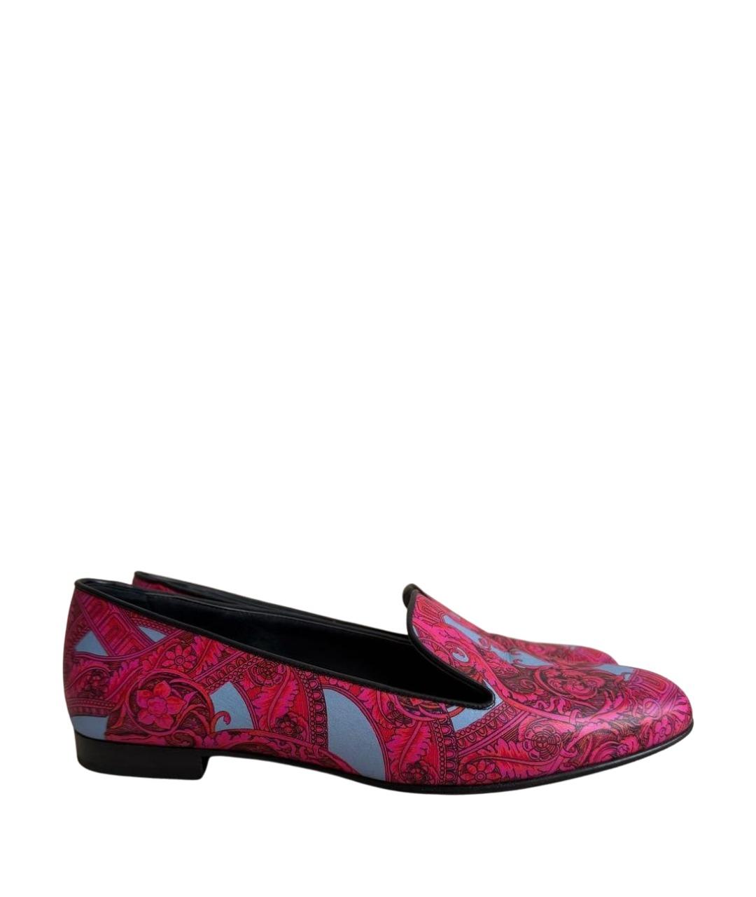 VERSACE Мульти кожаные лоферы, фото 1