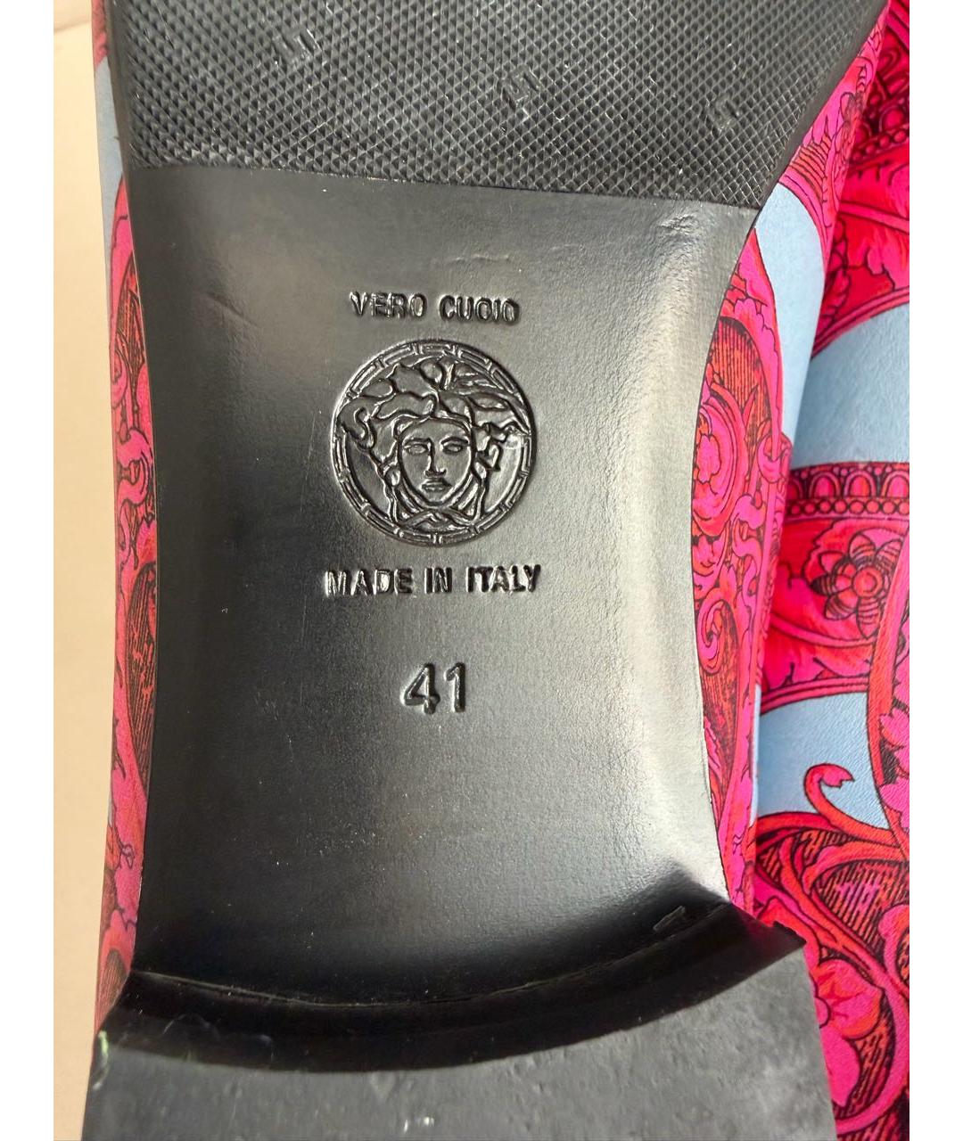 VERSACE Мульти кожаные лоферы, фото 6