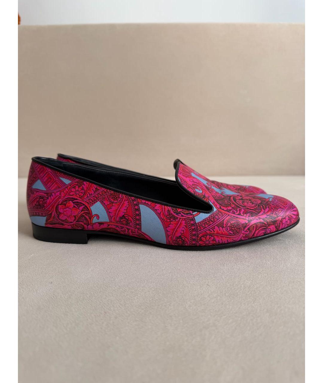 VERSACE Мульти кожаные лоферы, фото 8