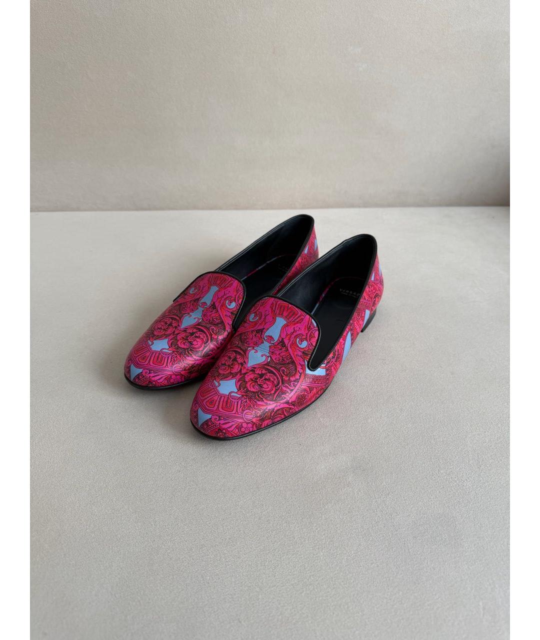 VERSACE Мульти кожаные лоферы, фото 7