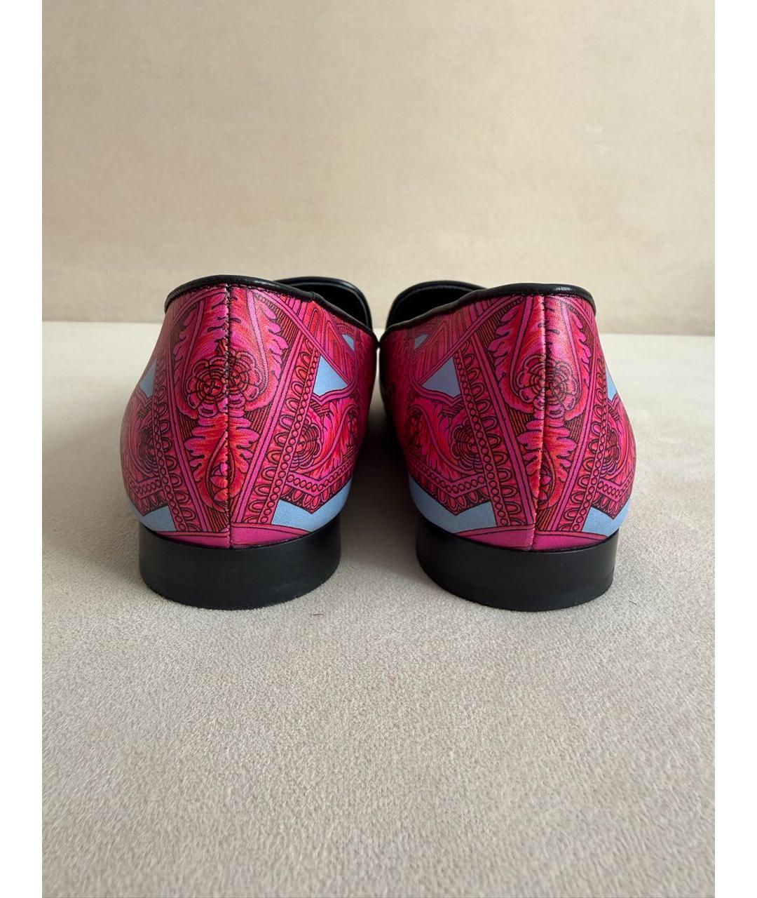 VERSACE Мульти кожаные лоферы, фото 4