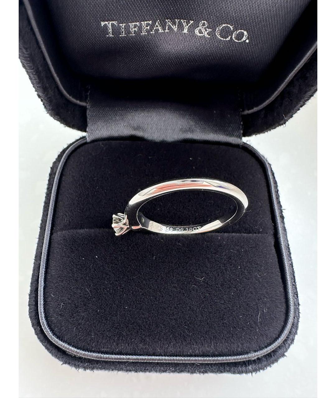TIFFANY&CO Серебряное платиновое кольцо, фото 4
