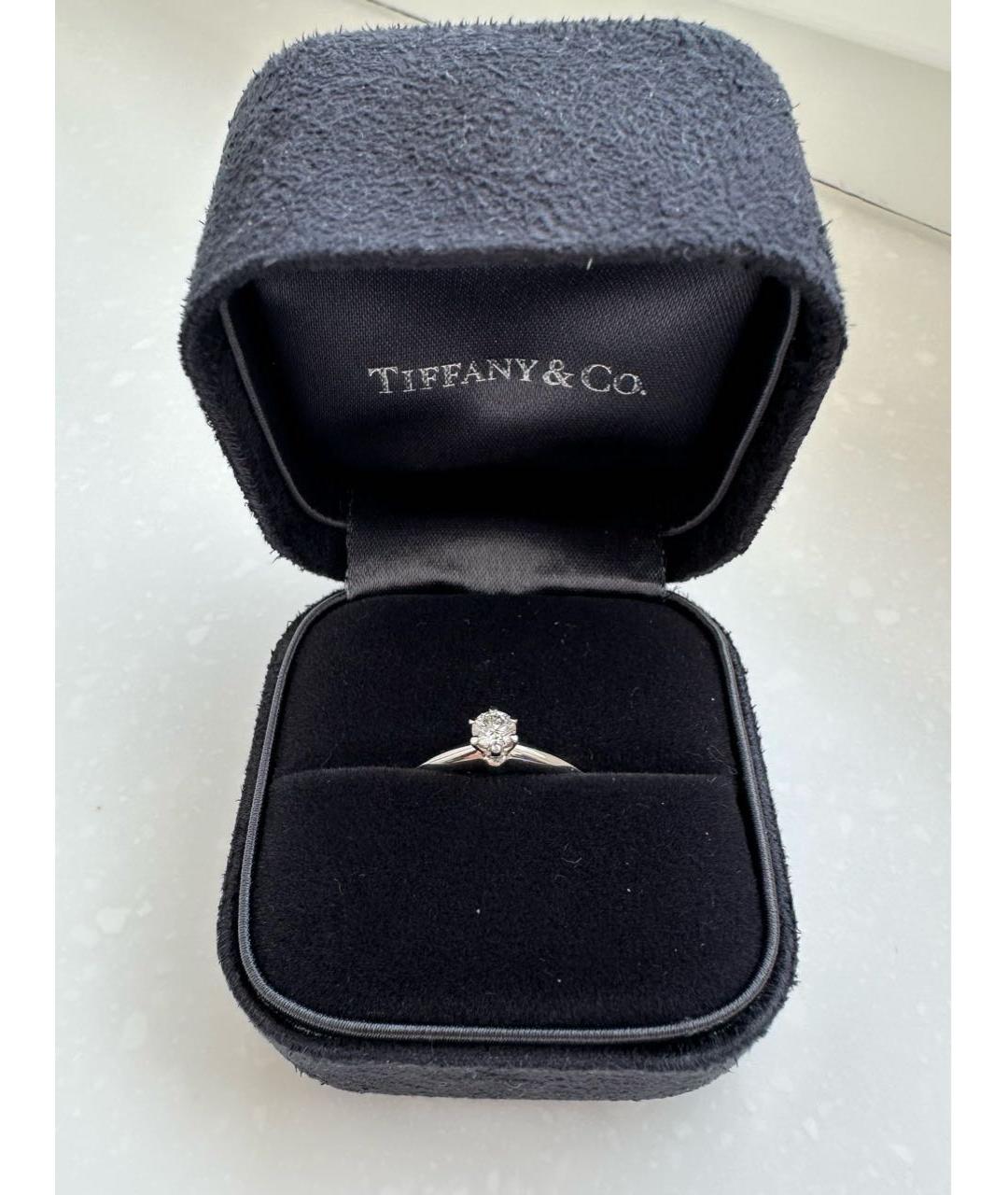 TIFFANY&CO Серебряное платиновое кольцо, фото 8