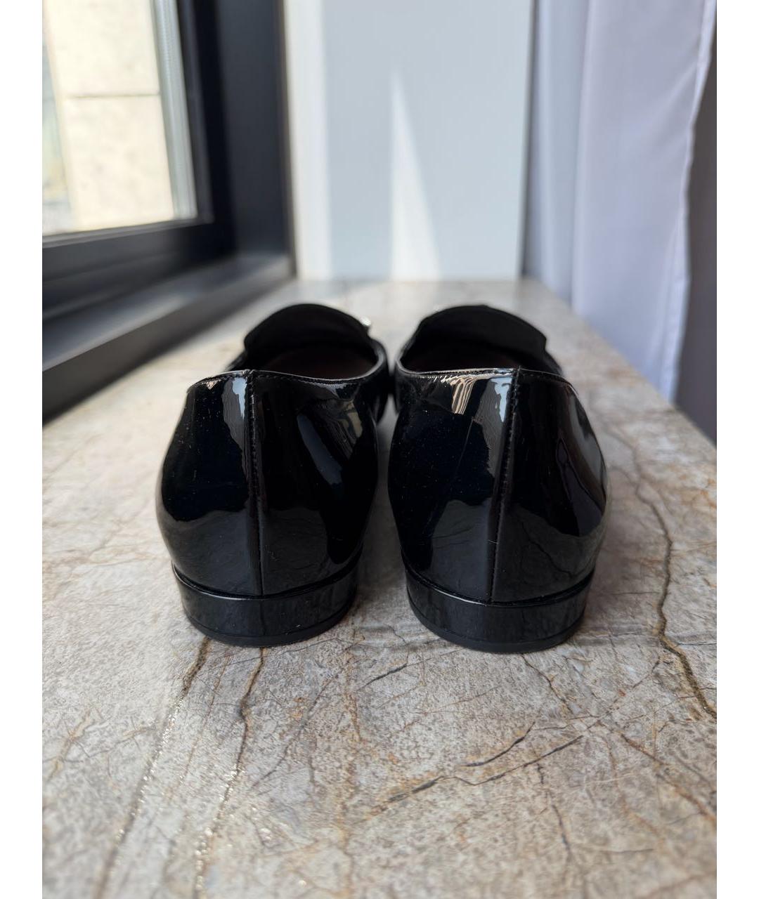 MIU MIU Черные лоферы из лакированной кожи, фото 4