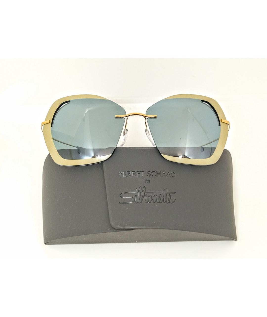 SILHOUETTE Синие металлические солнцезащитные очки, фото 2