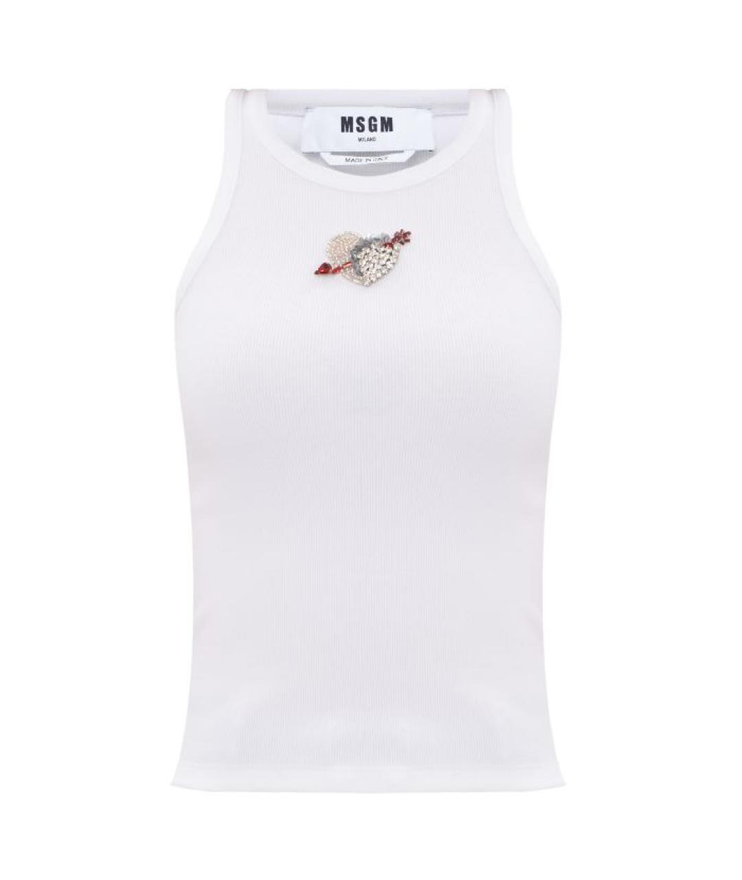 MSGM Белая майка, фото 1