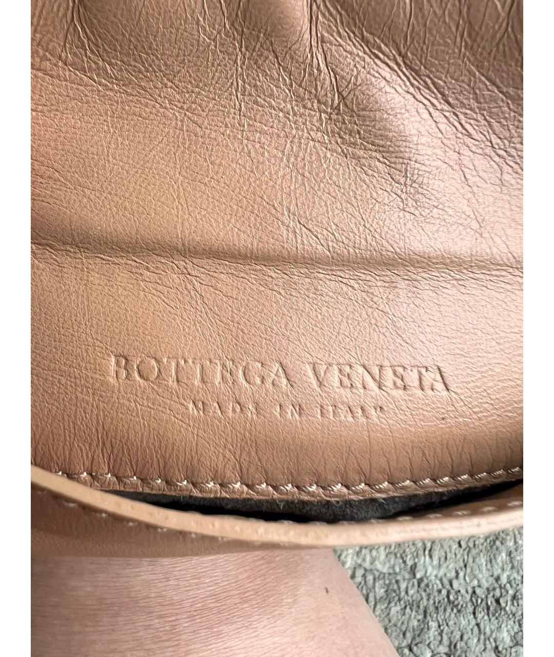 BOTTEGA VENETA Оранжевая кожаная сумка через плечо, фото 8