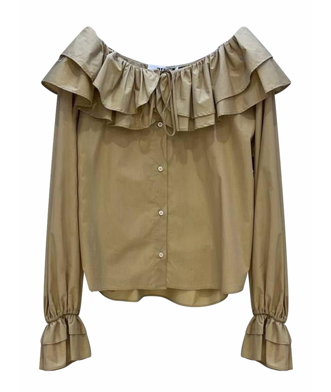 MSGM Бежевая блузы, фото 1