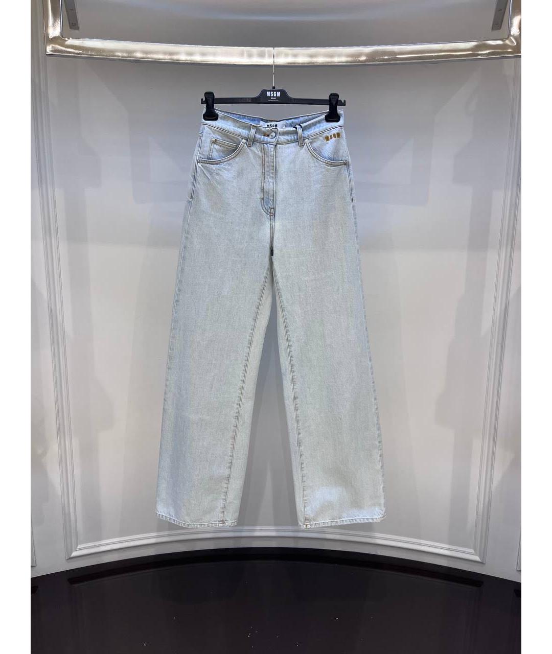 MSGM Голубые прямые джинсы, фото 3