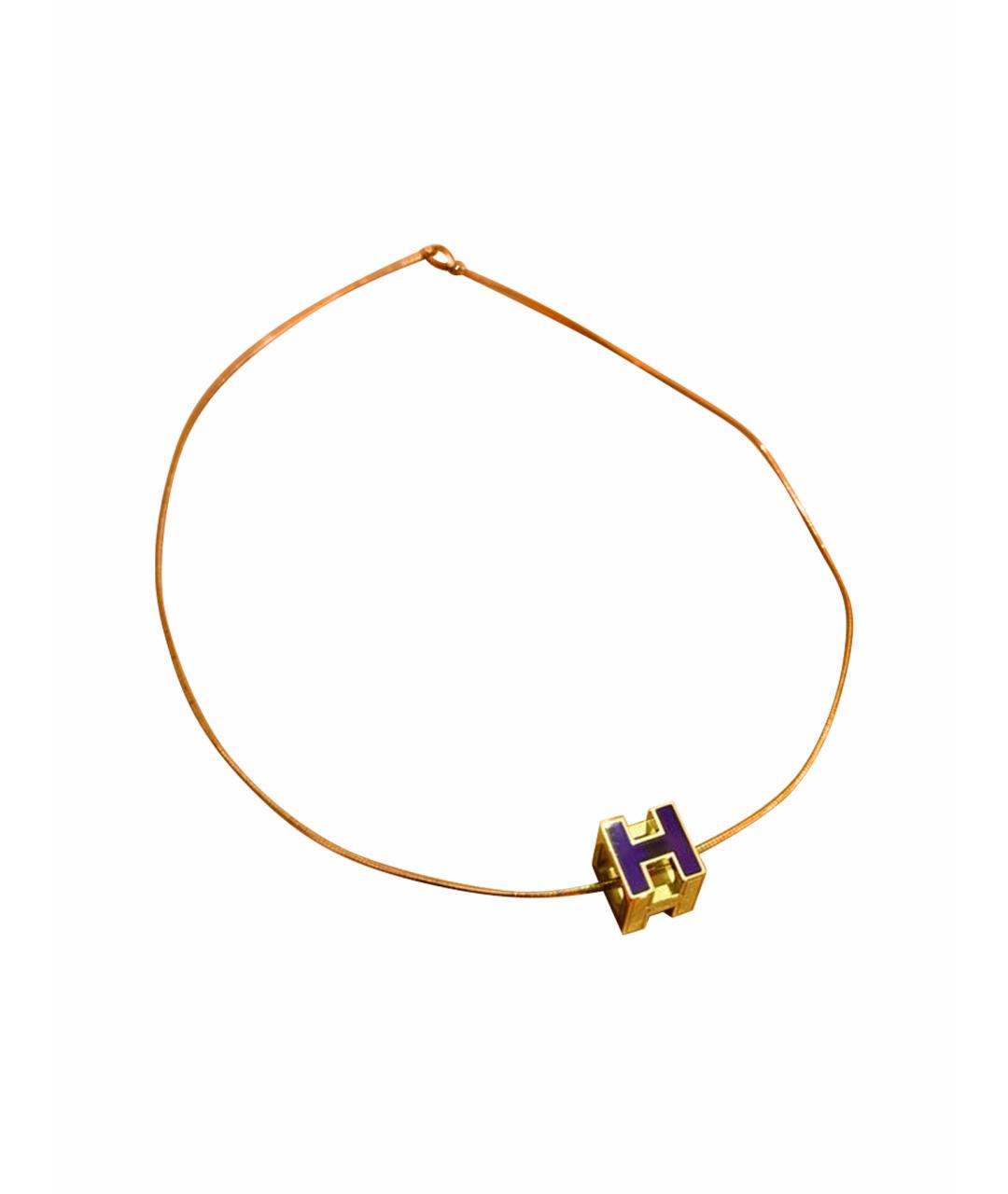 HERMES Золотая подвеска, фото 1