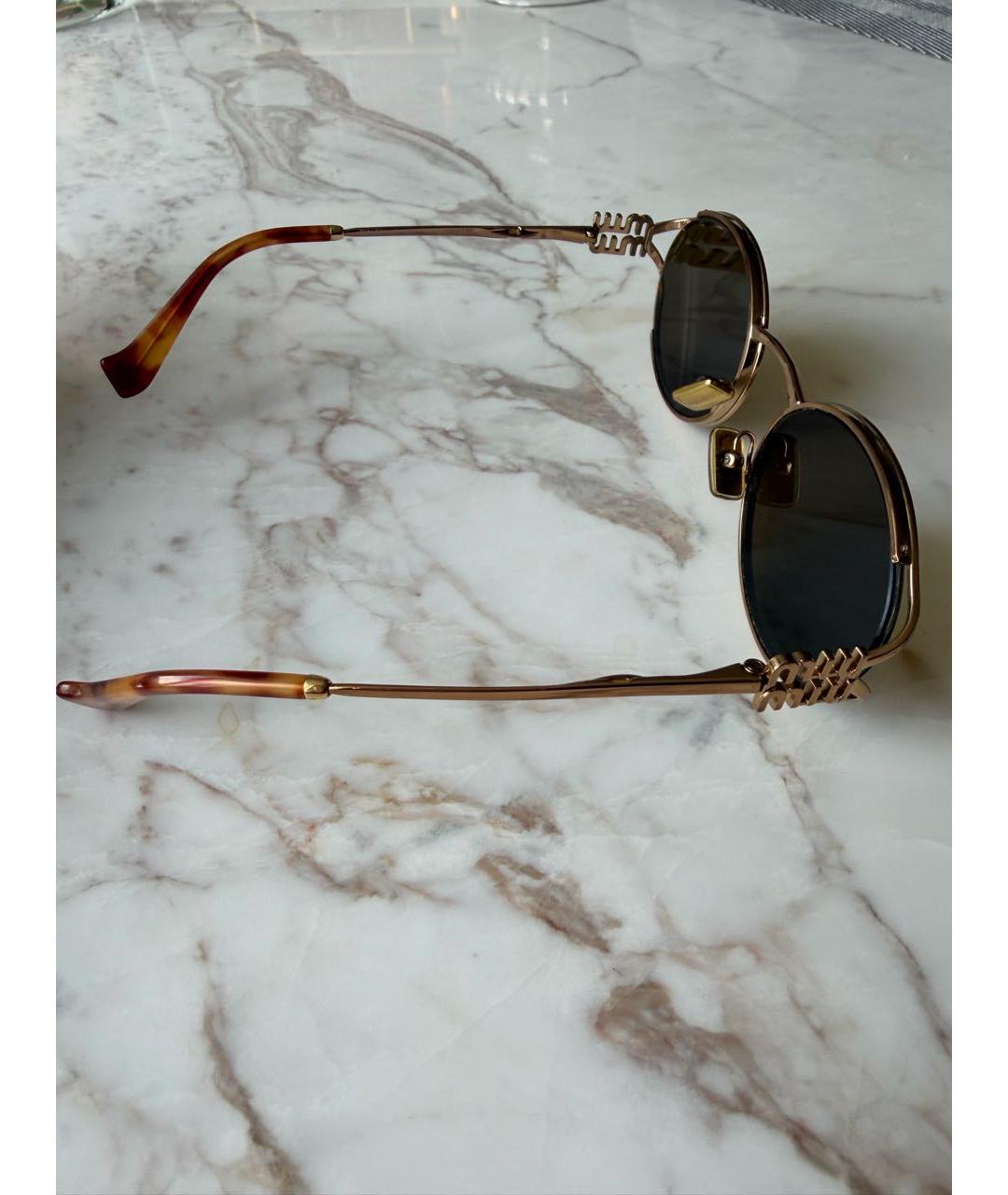 MIU MIU Коричневые солнцезащитные очки, фото 2