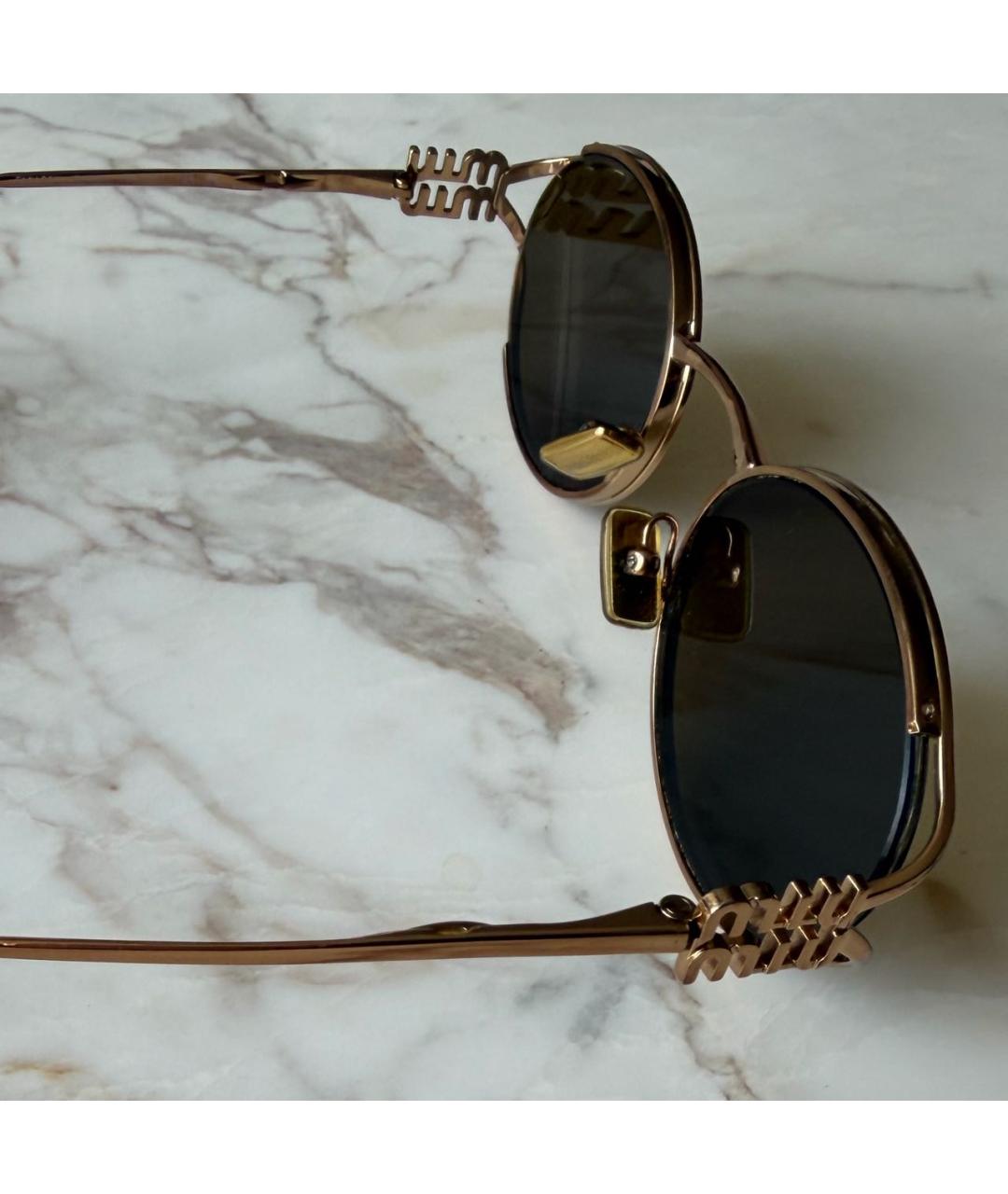 MIU MIU Коричневые солнцезащитные очки, фото 3