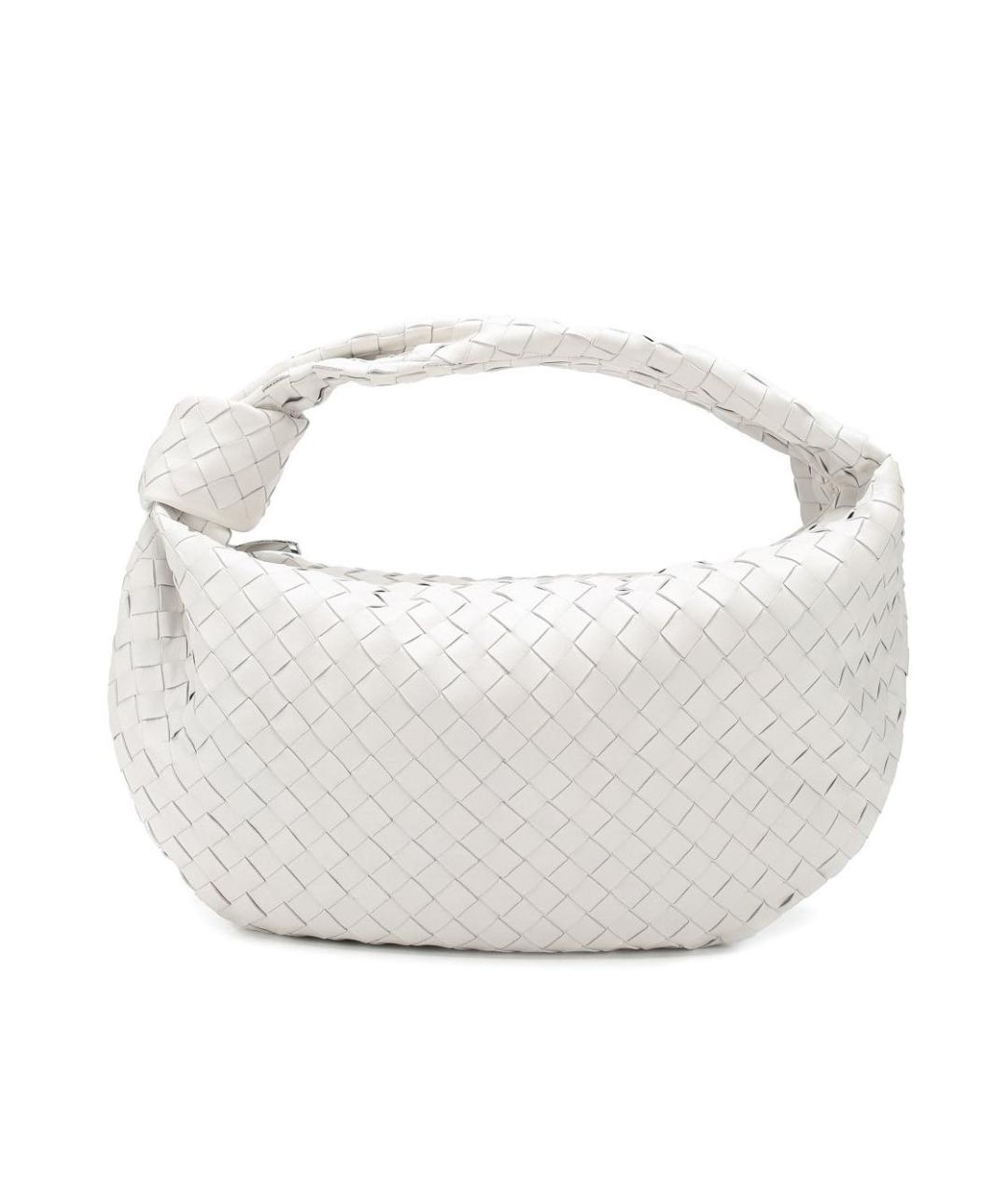 BOTTEGA VENETA Белая кожаная сумка через плечо, фото 1