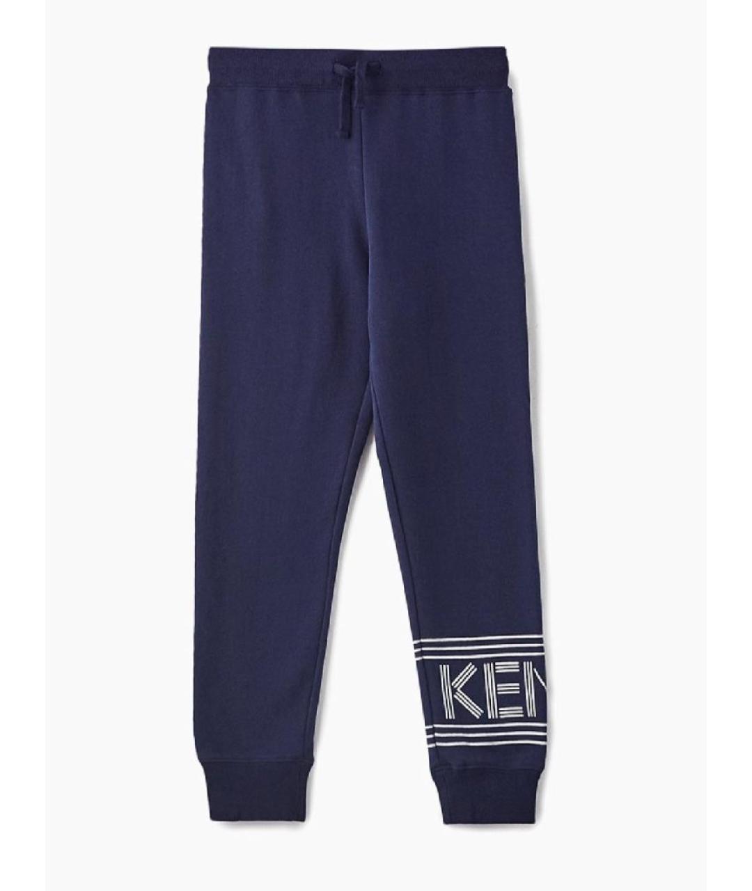 KENZO Темно-синие хлопковые брюки и шорты, фото 1