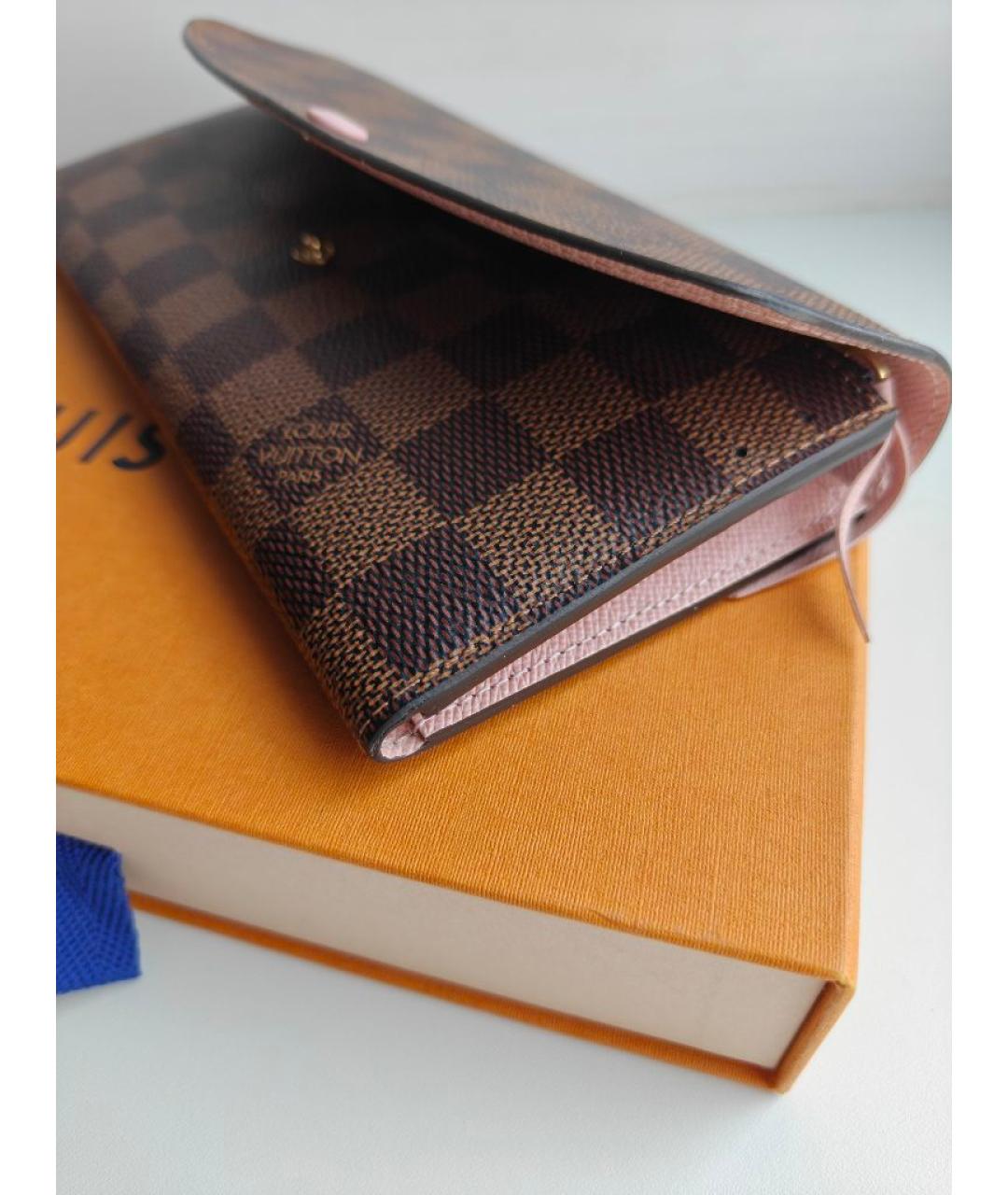 LOUIS VUITTON Коричневый кошелек из искусственной кожи, фото 7