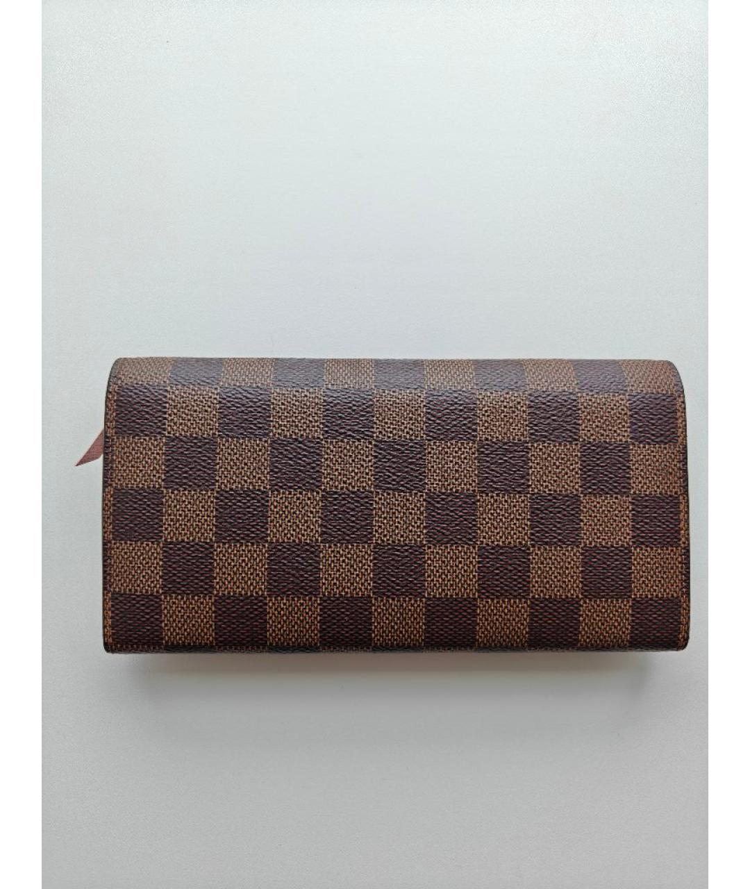 LOUIS VUITTON Коричневый кошелек из искусственной кожи, фото 3