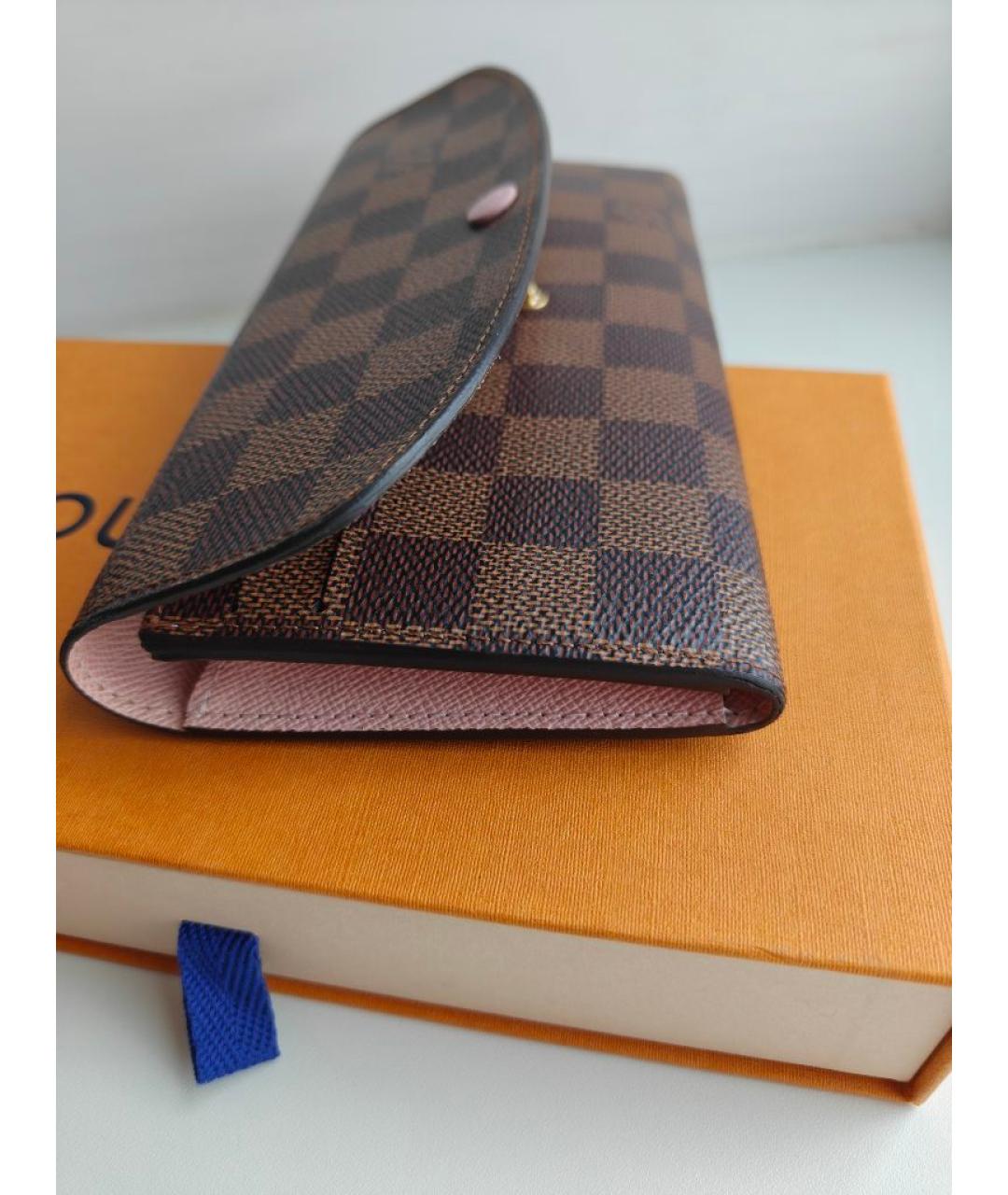 LOUIS VUITTON Коричневый кошелек из искусственной кожи, фото 8